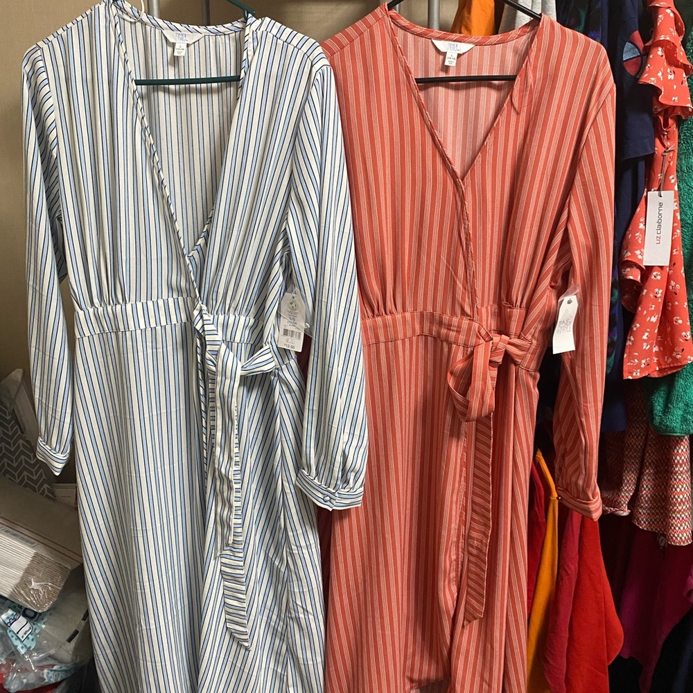 NWT time and tru wrap dress bundle